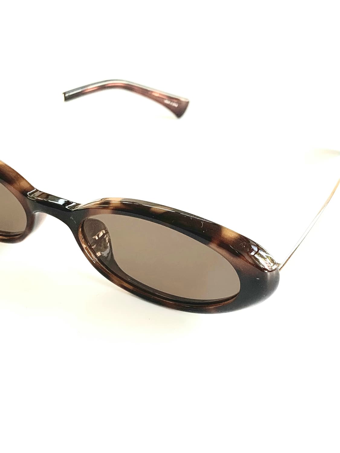 레트로 긱시크 오벌 브라운 호피 선글라스 상품이미지2