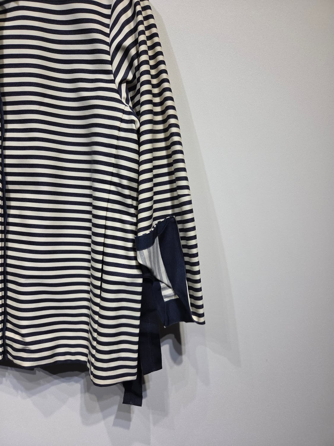 TIME 타임 포스트모던 스트라이프 울 혼방 리본 자켓 상품이미지5