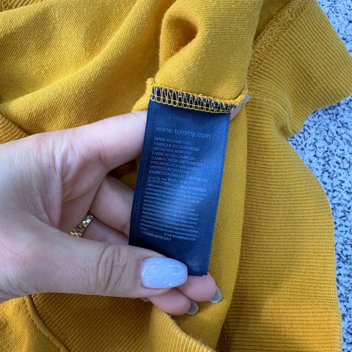 L 타미힐피거 맨투맨 긴팔티 0316J 상품이미지4