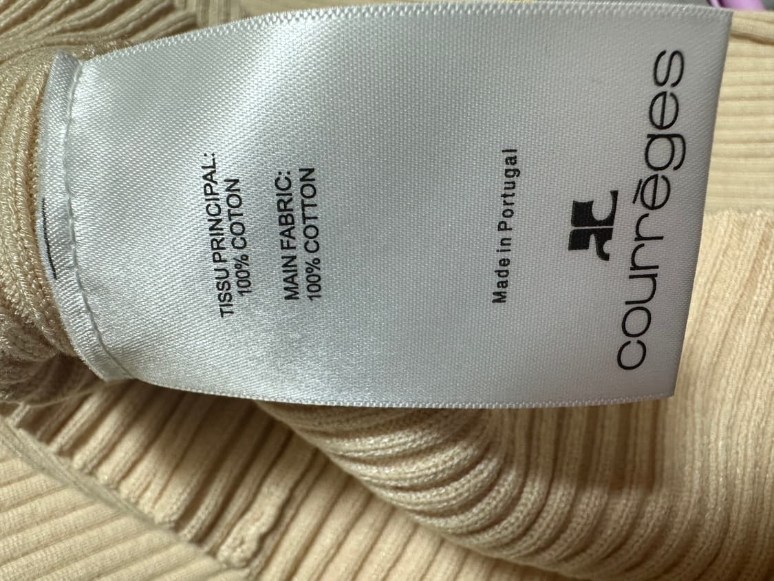 꾸레쥬 리에디션 풀오버 터틀넥 여성 골지 니트 블랙 상품이미지6