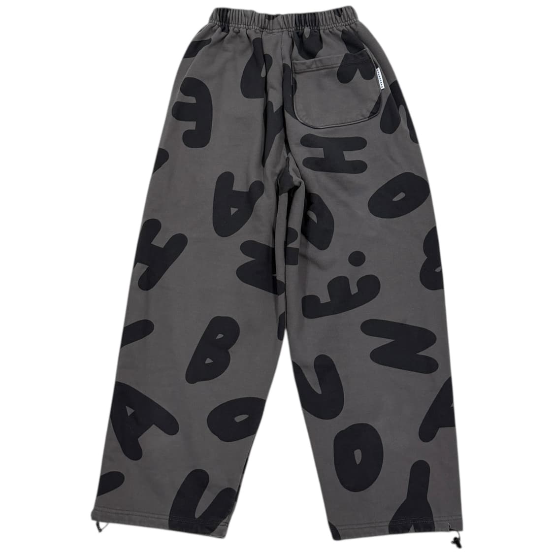 현도배 패턴 스트링 스웨트 팬츠 차콜 그레이 M 상품이미지4