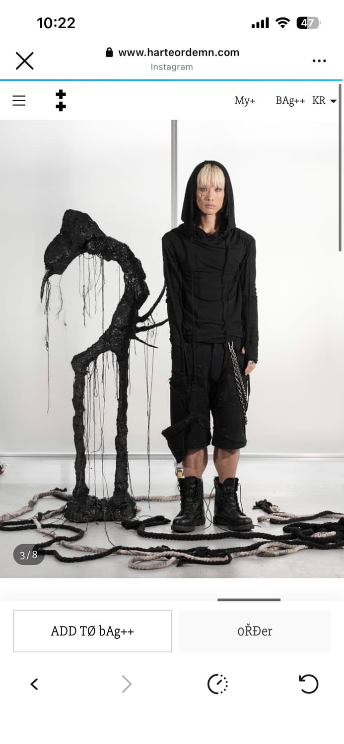 하르테올뎀 후드 롱슬리브 2사이즈 상품이미지2