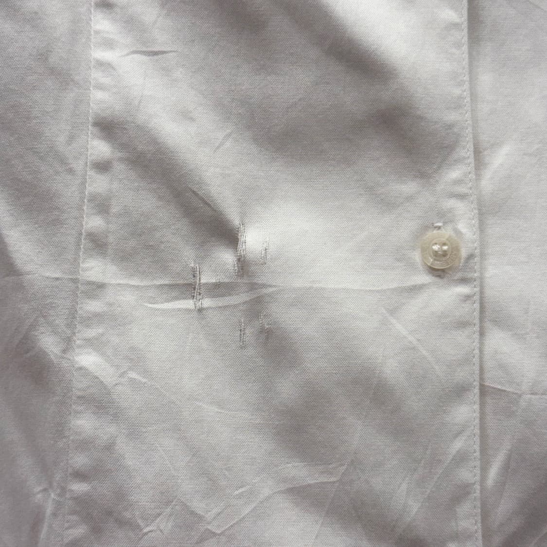 버버리 런던 리본 타이 블라우스 클래식 셔츠 자수 로고 디테일 화이트 상품이미지9