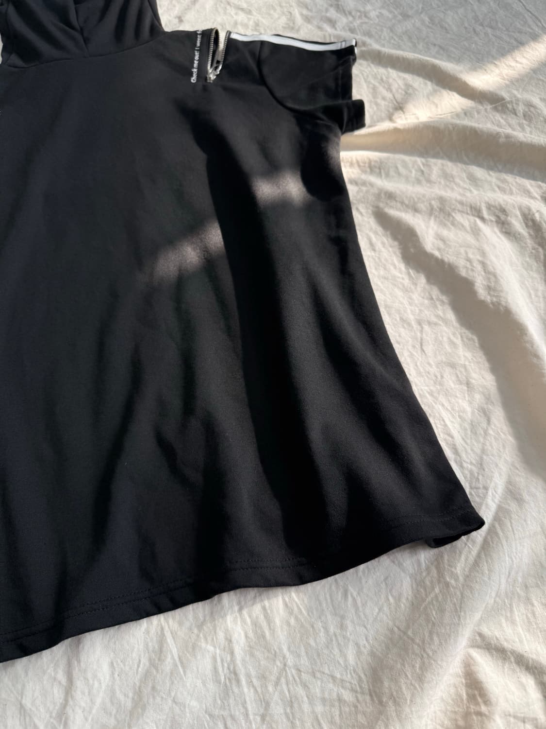 산리오 쿠로미 오버핏 후드 반팔 상품이미지6