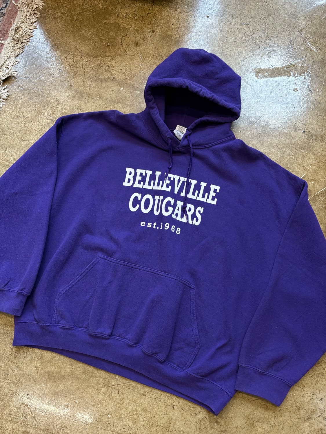 Gildan 50/50 빈티지 퍼플 스웻 후디 상품이미지2