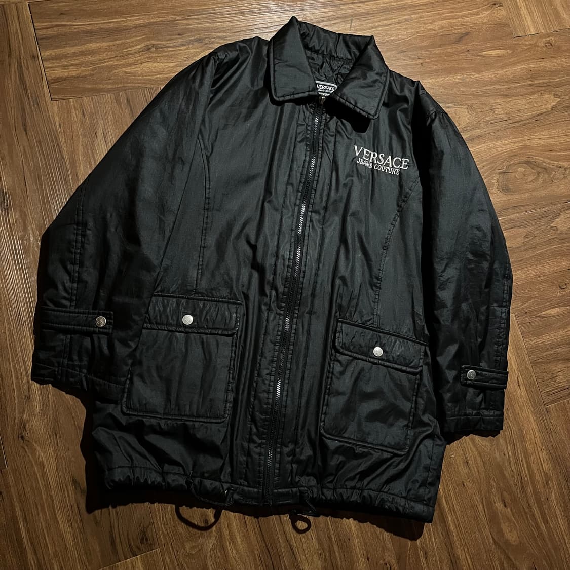 VERSACE EMBROIED BLACK JACKET 상품이미지4