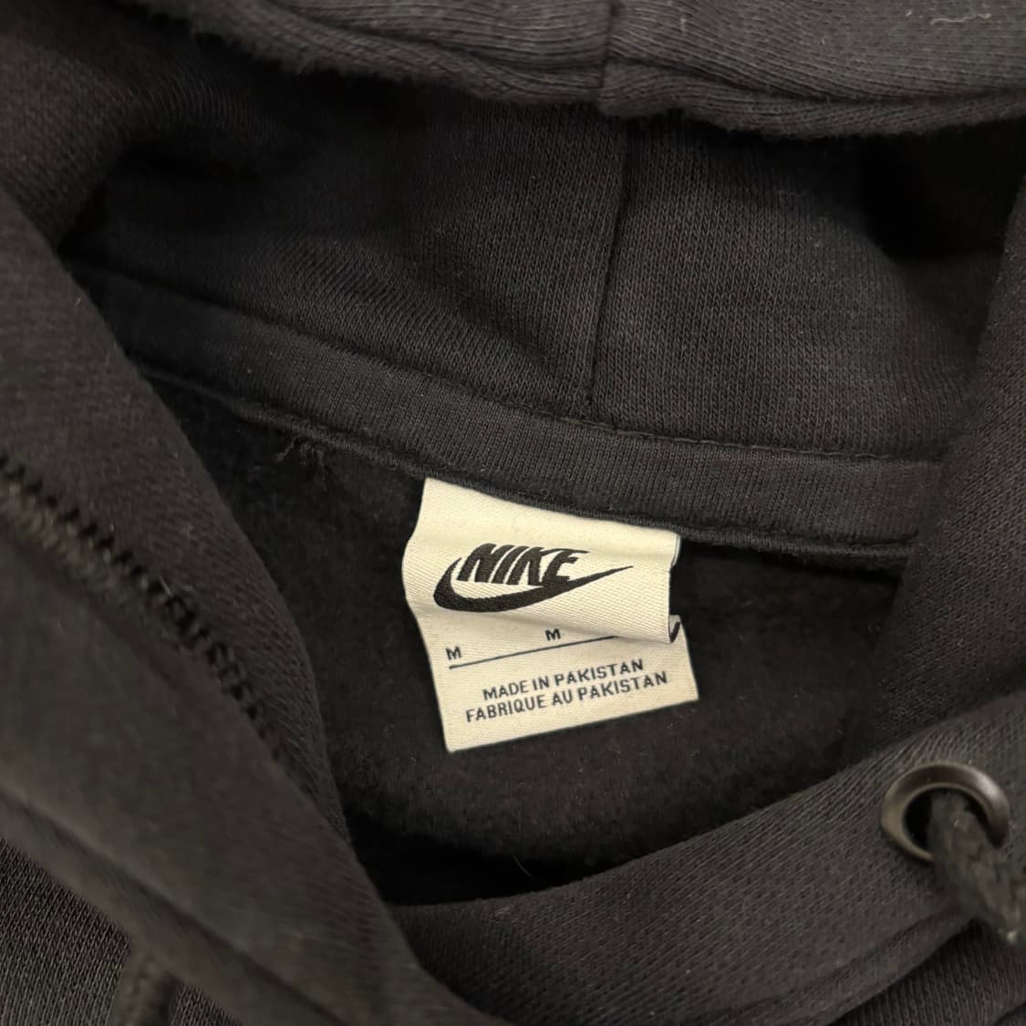 나이키 센터로고 신형 블랙 후드티 상품이미지3