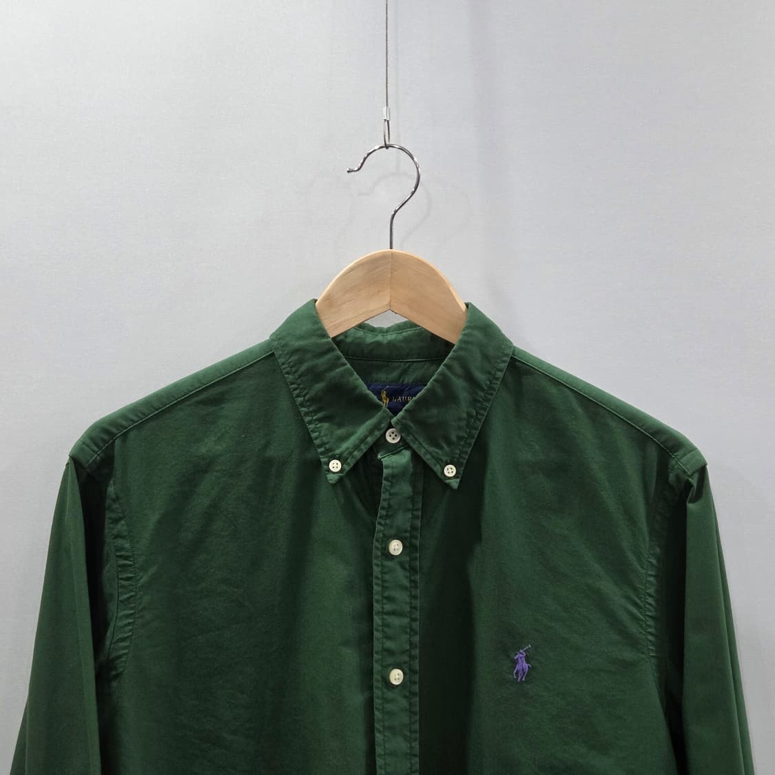 폴로랄프로렌 버튼다운 옥스포드 셔츠 그린 M 상품이미지2