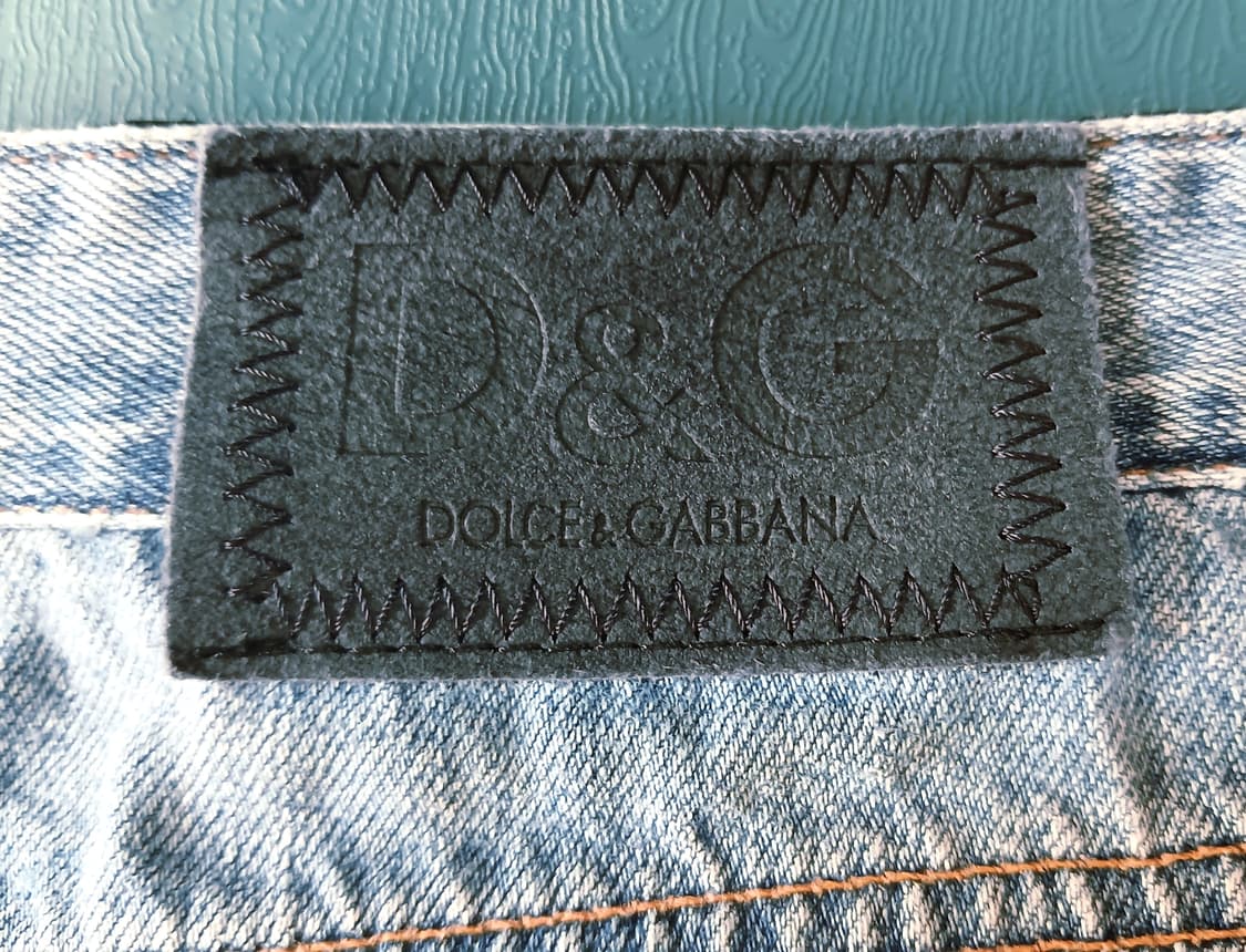 [D&G Dolce & Gabbana] 데님 플라워 프린지 미니 스커트 상품이미지5