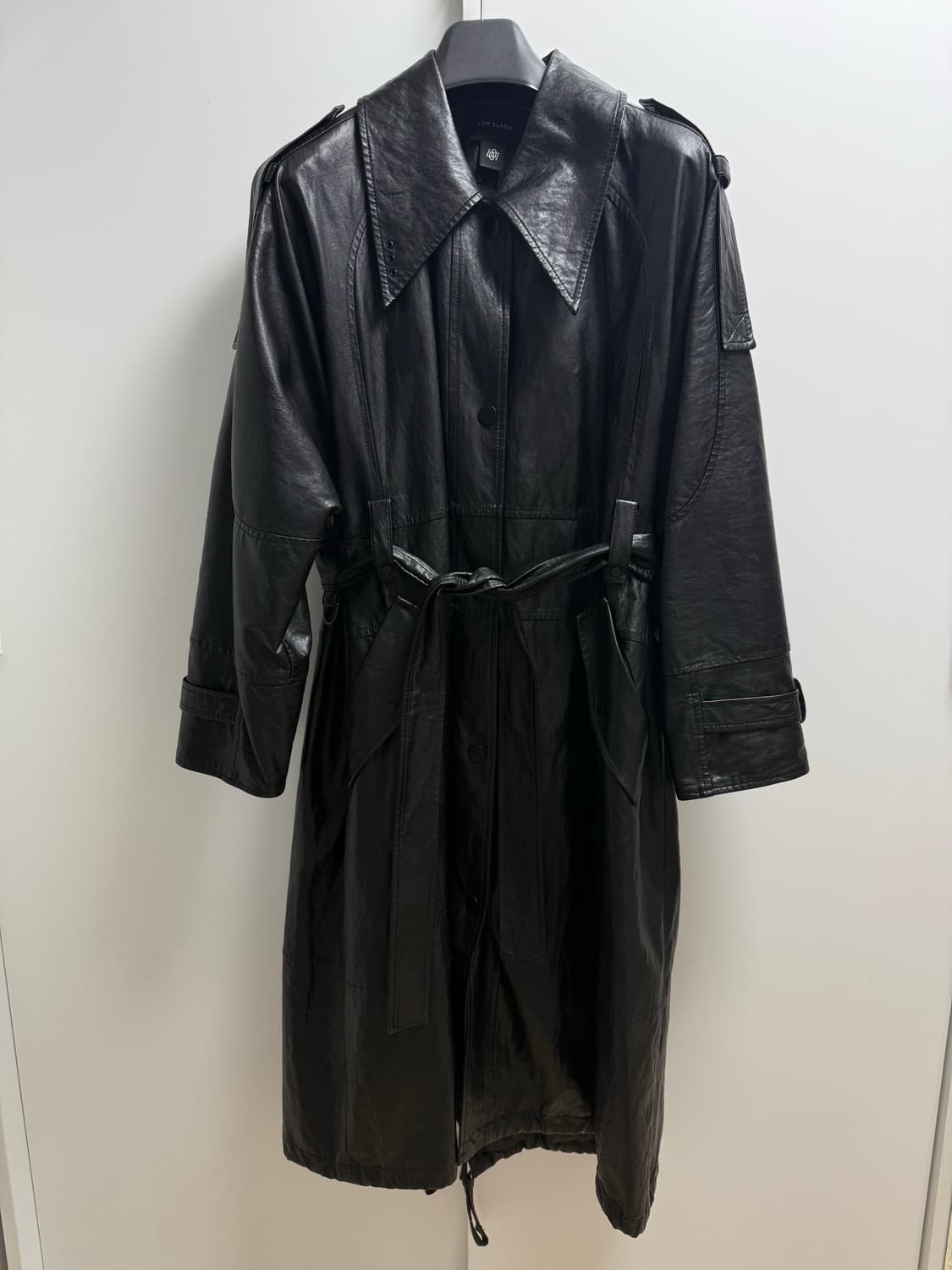 Low Classic 페이크 레더 자켓 상품이미지5