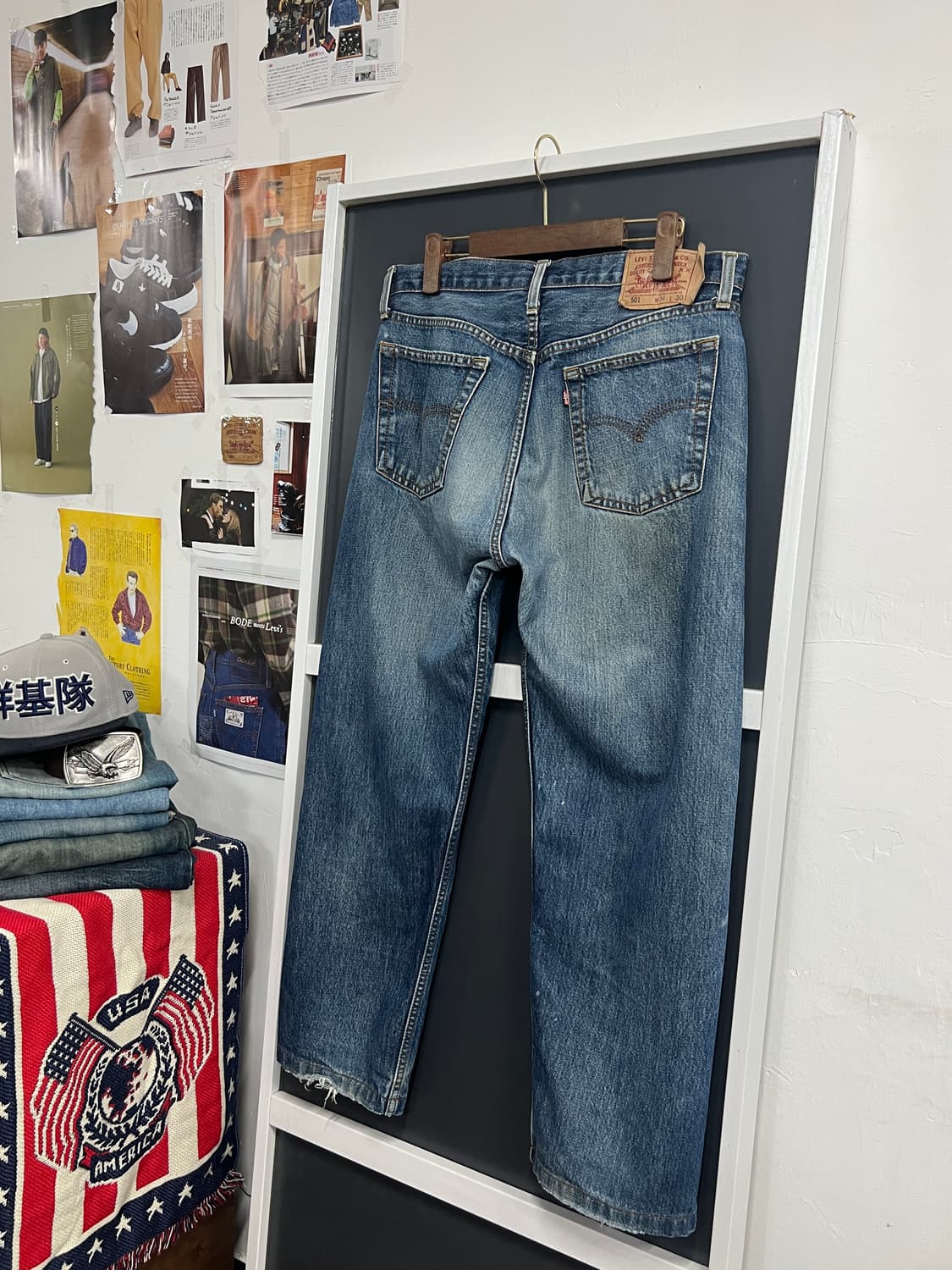 90s USA Levis 리바이스 501 스트레이트 데님 팬츠 상품이미지1