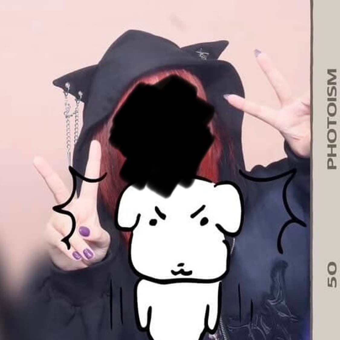 레플렘 펑크 네코미미 집업 상품이미지3