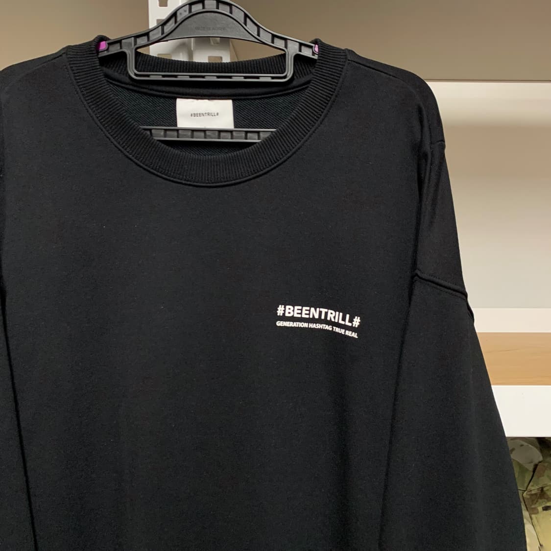 [L] 빈트릴 루즈핏 프린팅 맨투맨 스웻셔츠 상품이미지1