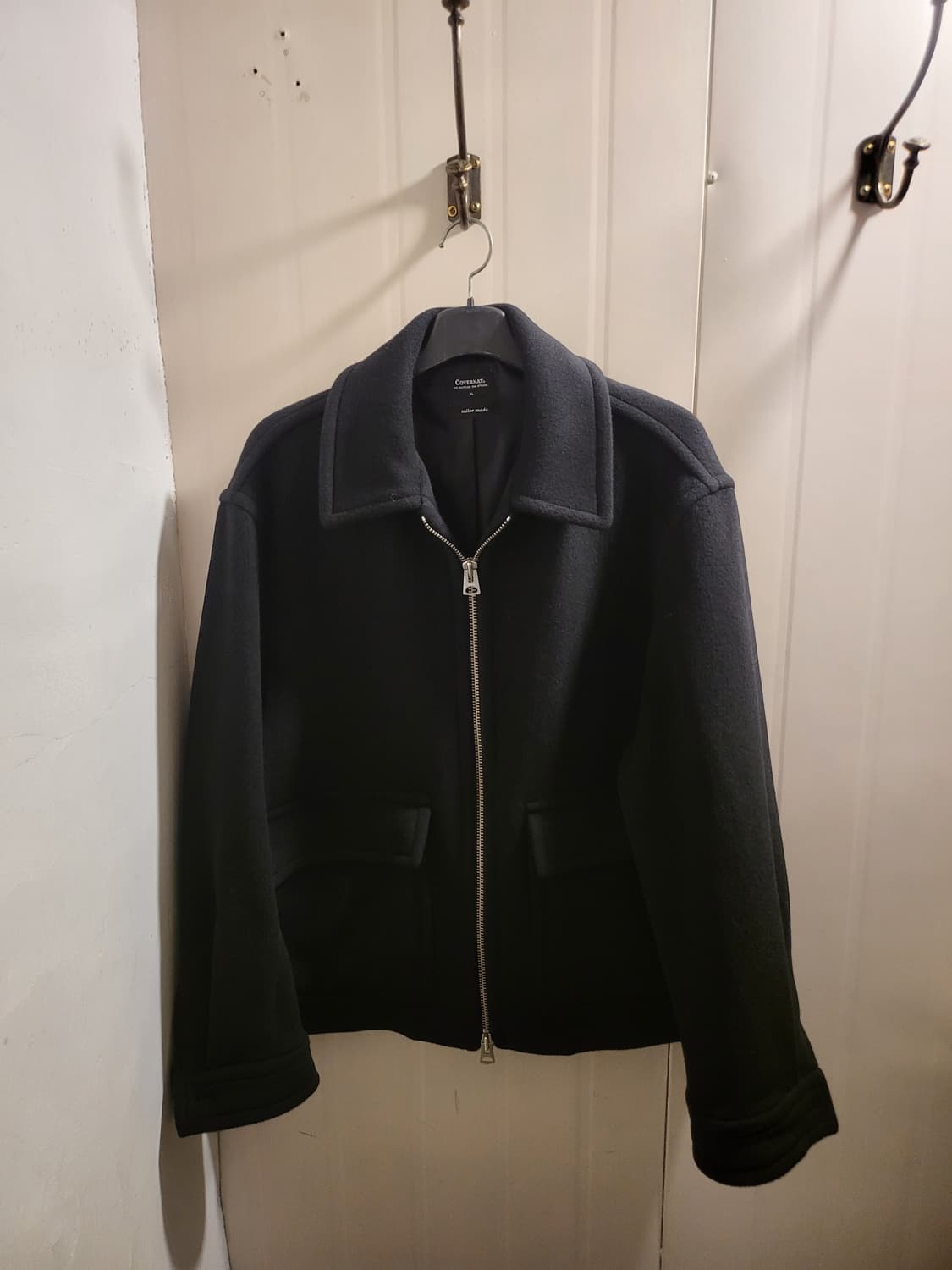 커버낫 블랙 블루종 울 자켓 상품이미지1