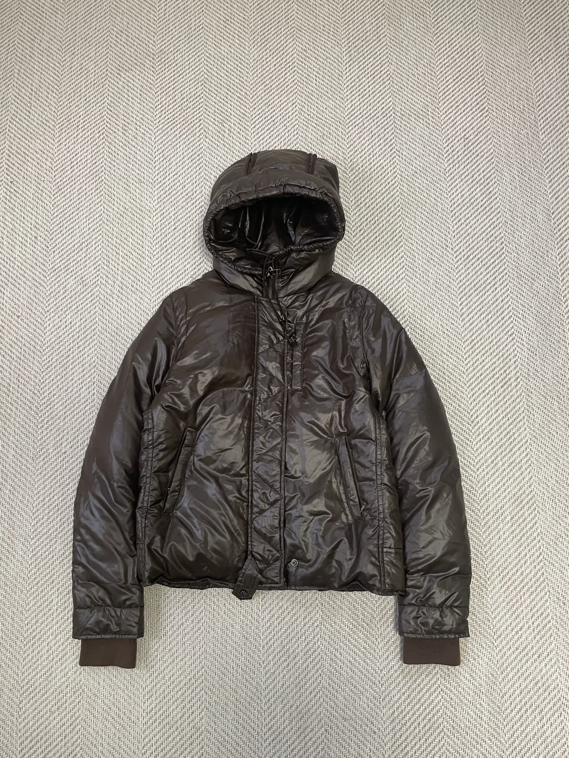 프렌치 커넥션 후드 브라운 패딩 J03582 상품이미지1