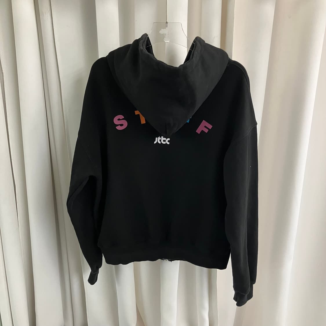 아이앱 스튜디오 JTBC STAFF 블랙 후드집업 M 상품이미지2