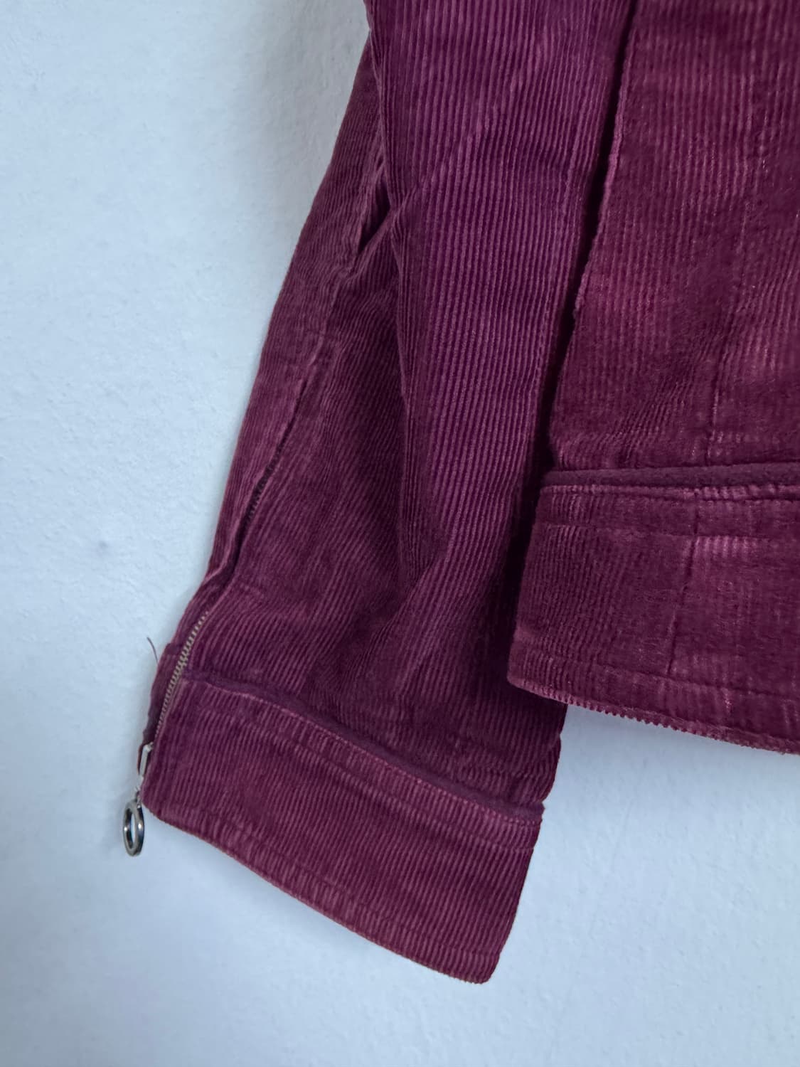 여성 마인 Mine 빈티지 코듀로이 크롭 자켓 S 버건디 타임 아이엔씨 상품이미지6