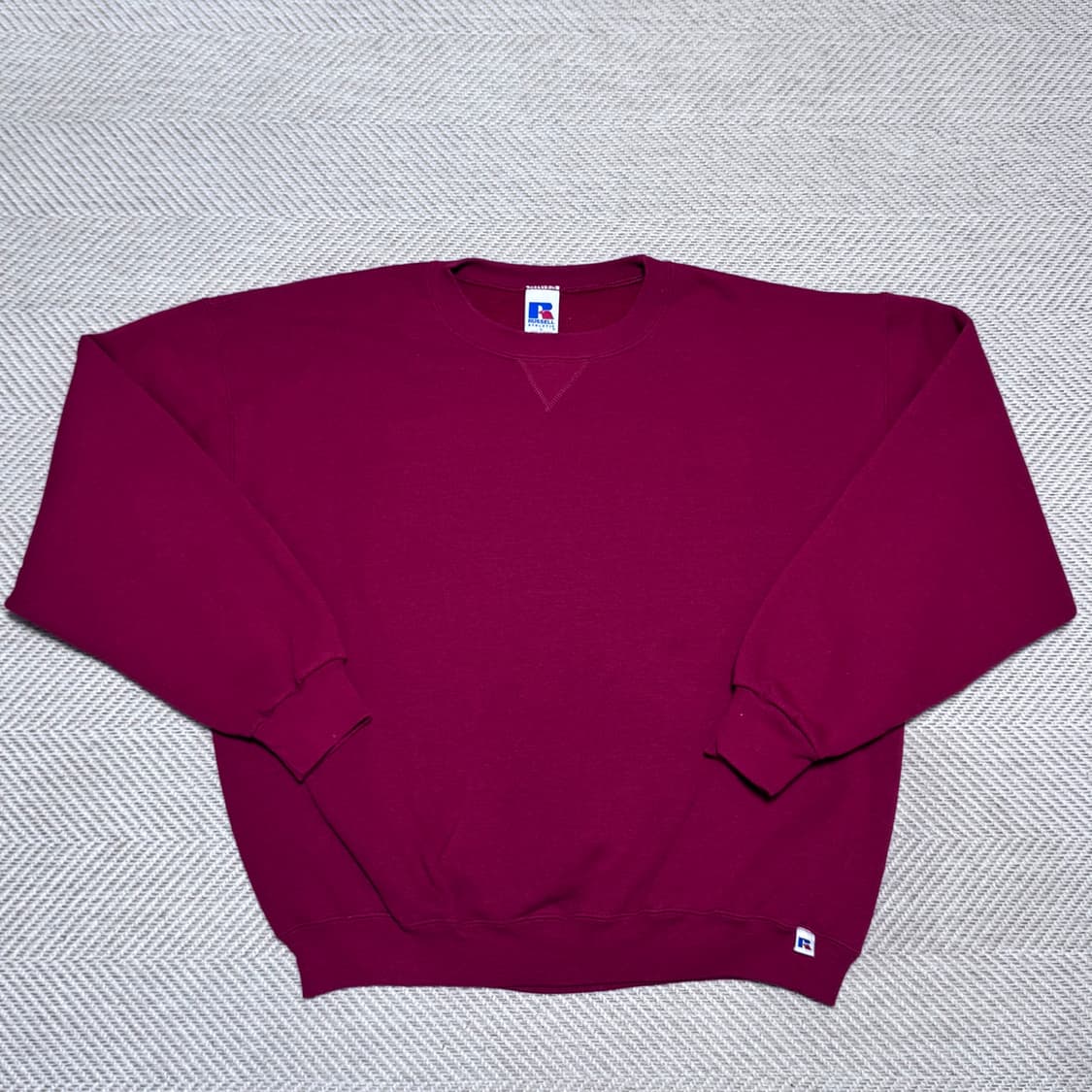 (XL) 00s 빈티지 러셀 애슬레틱 레드 맨투맨 상품이미지1