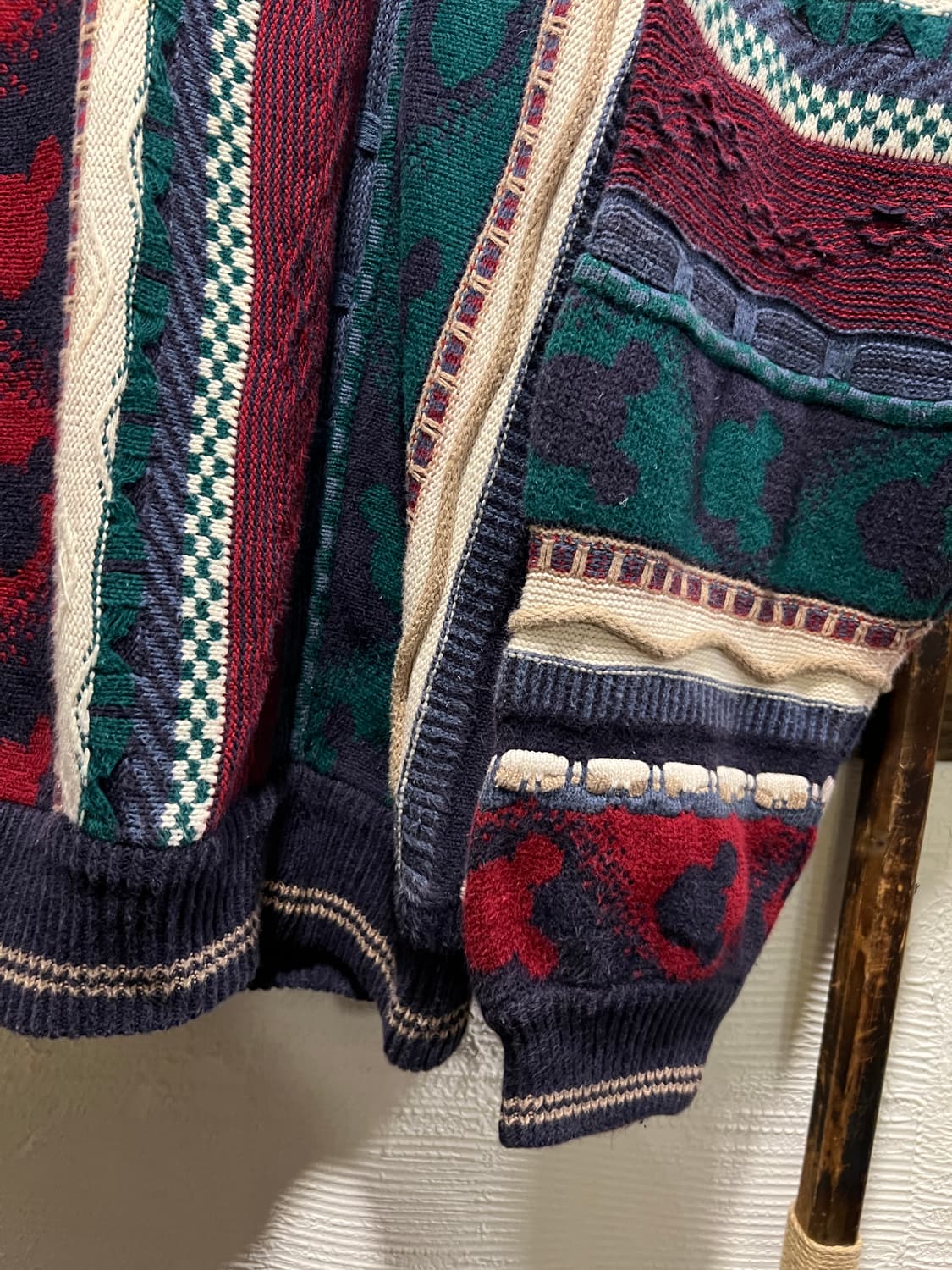 [M]90's Disney 디즈니 미키마우스 멀티컬러 케이블 니트 상품이미지5