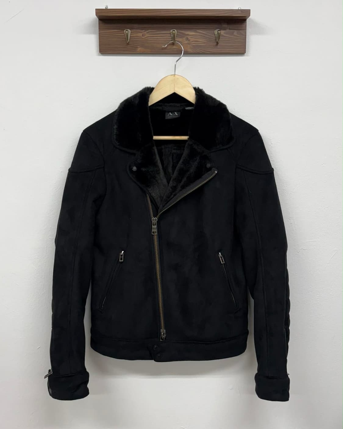 [S] 아르마니 익스체인지 투웨이 포우 퍼 바이커 자켓 상품이미지1