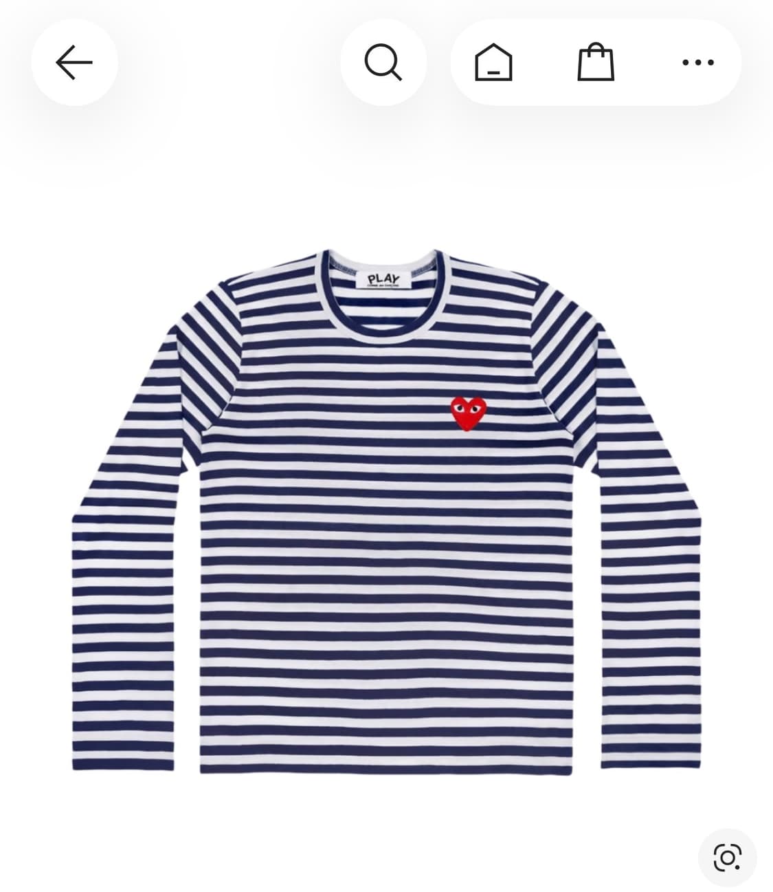 꼼데가르송 네이비 롱슬리브 상품이미지4