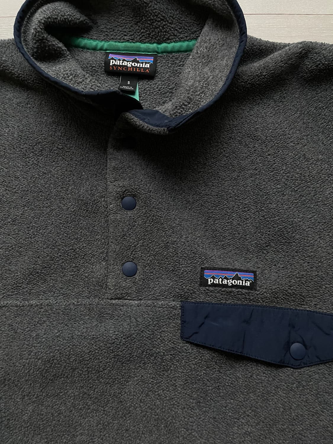 파타고니아 신칠라 니켈 네이비 그레이 플리스 patagonia 상품이미지4