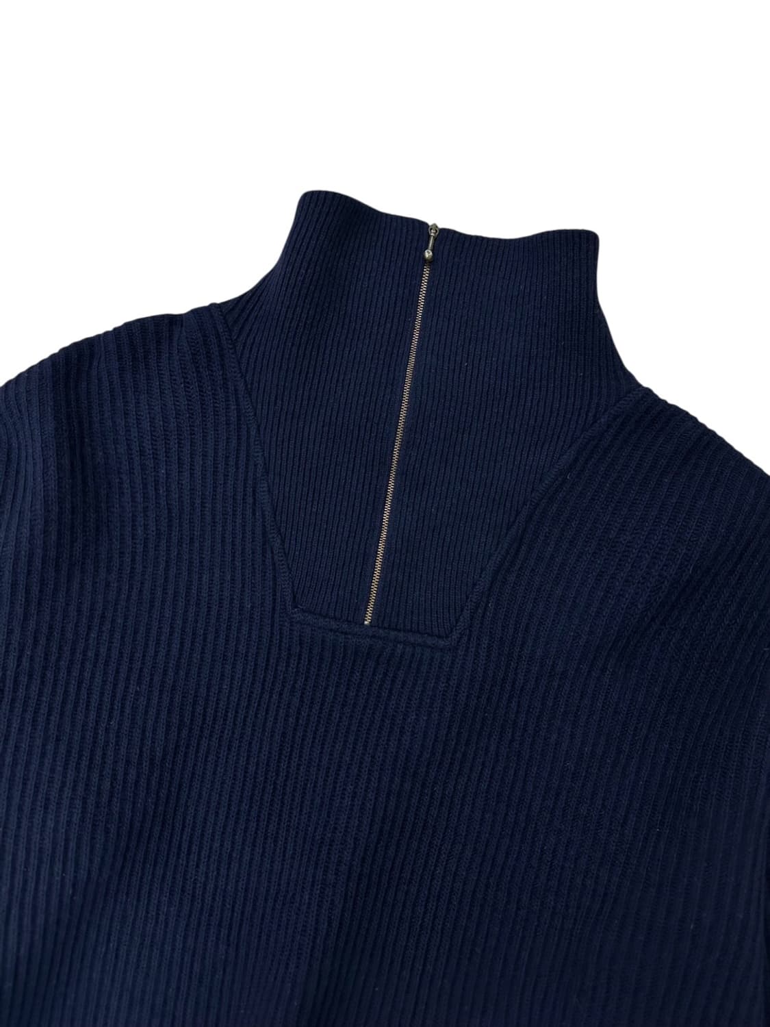 90년대 리바이스 반집업 울 니트 네이비 (L) 상품이미지3