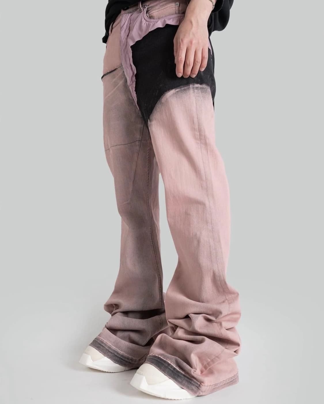 릭오웬스 볼란 부츠컷 페이드 핑크 상품이미지2