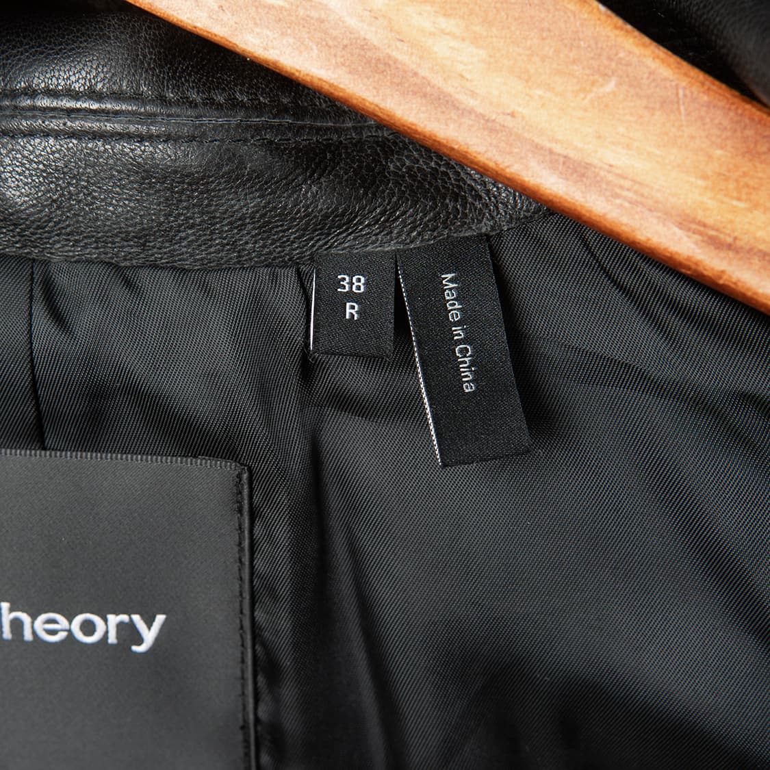 [38R] Theory 띠어리 램스킨 레더 블레이져 블랙  상품이미지4