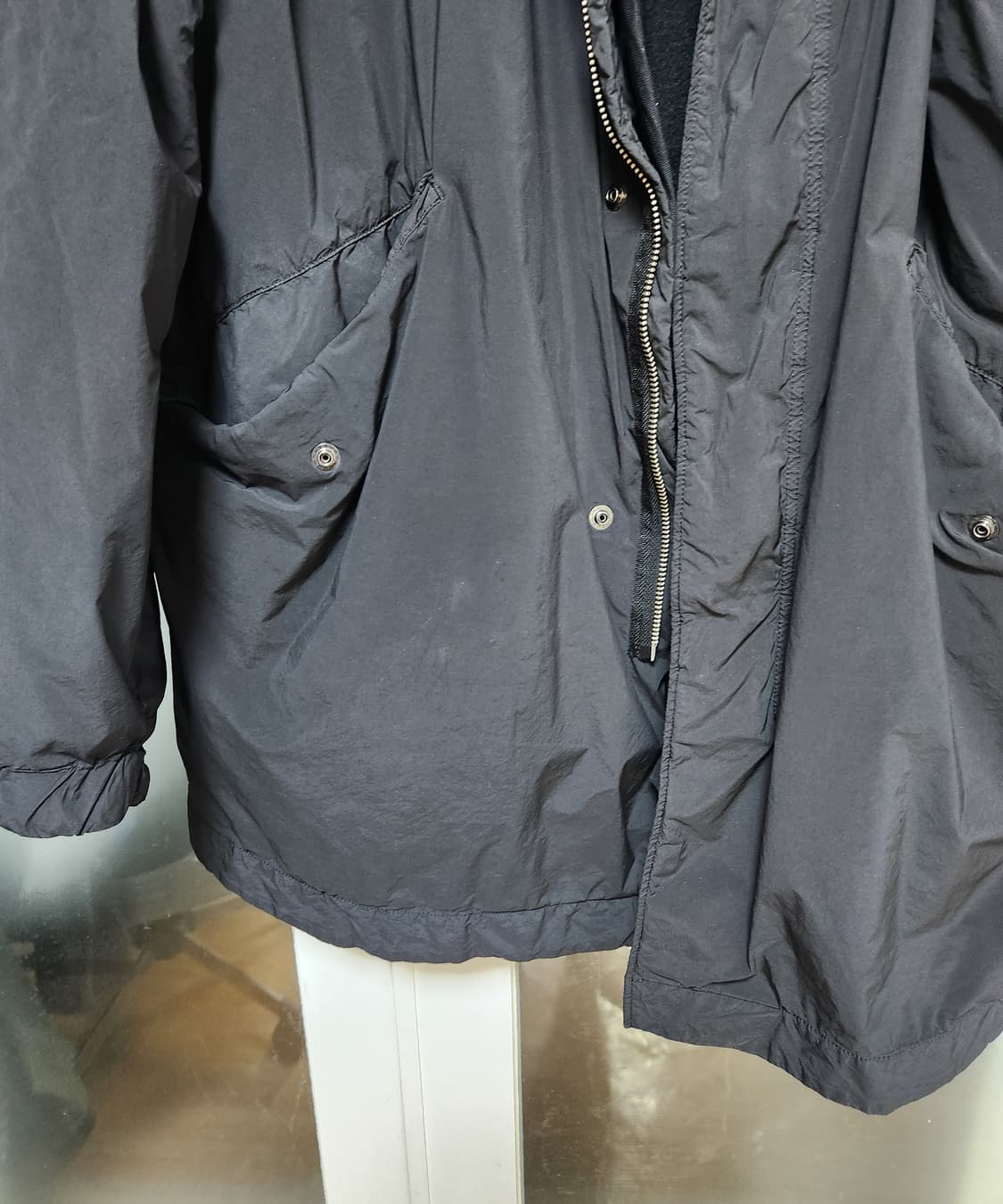 aton 25fw short mods coat 블랙 6사이즈 상품이미지4