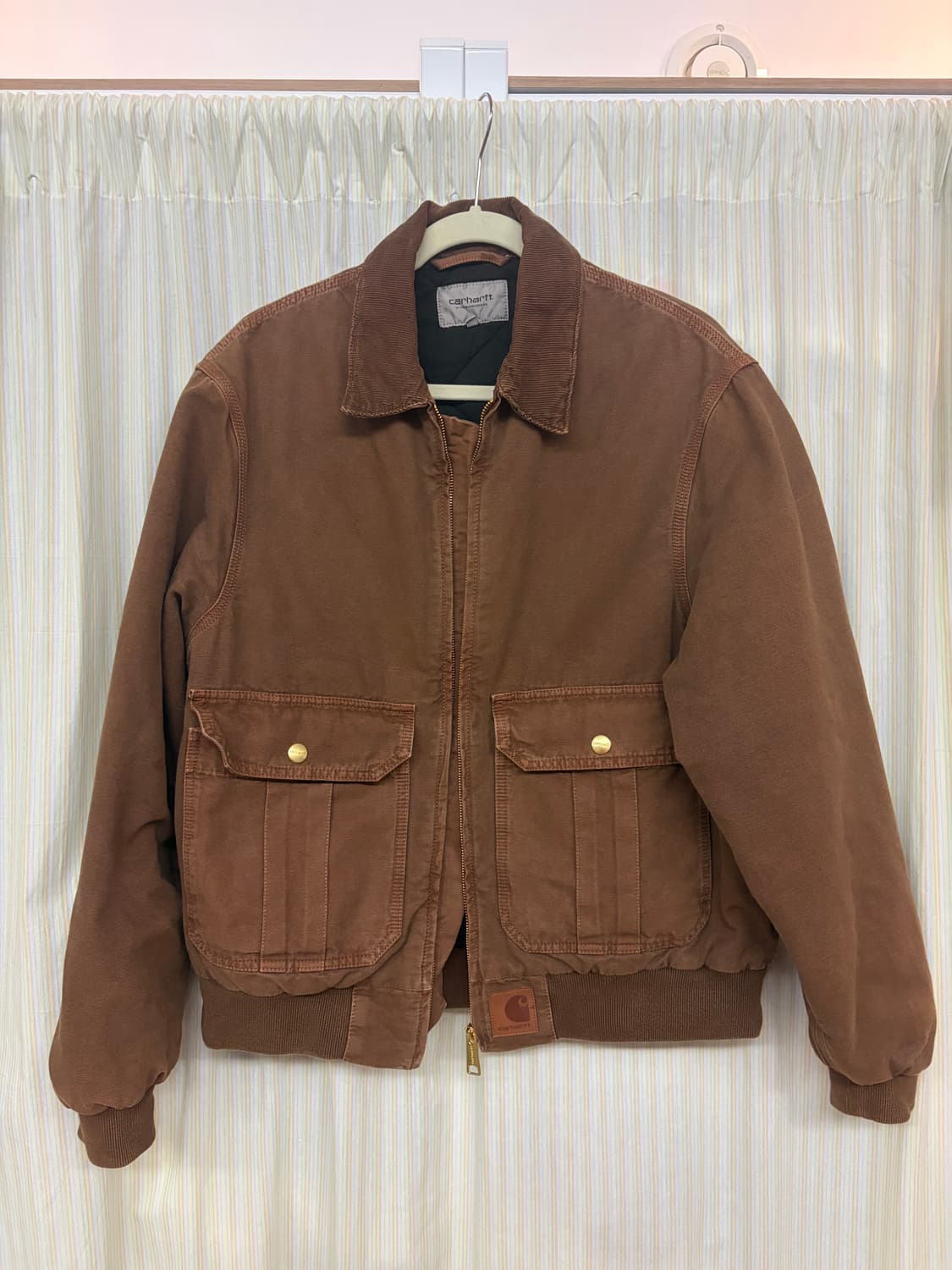 칼하트 WIP 스탠톤 자켓 브라운 S 상품이미지2