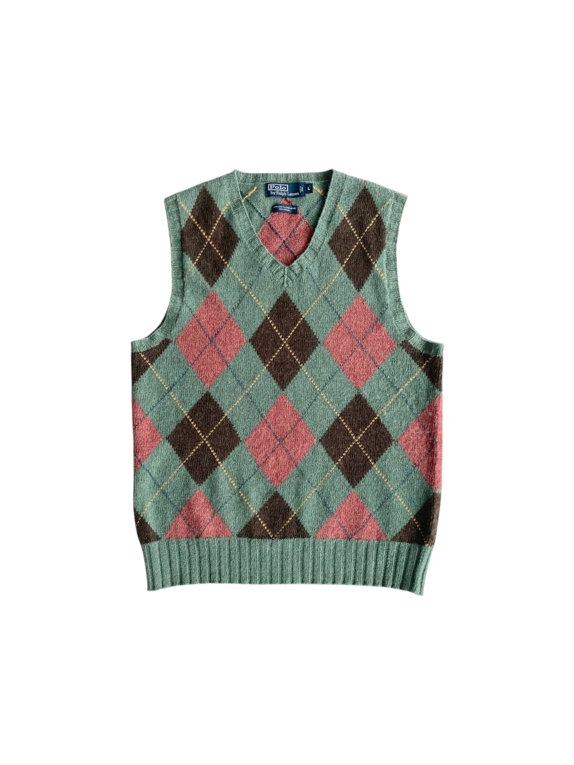 폴로 셔틀랜드 울 아가힐 스웨터 베스트 상품이미지1