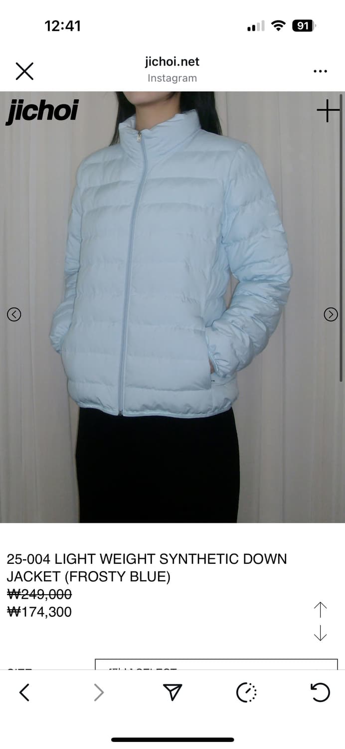 지초이 패딩 jichoi 새상품 상품이미지1
