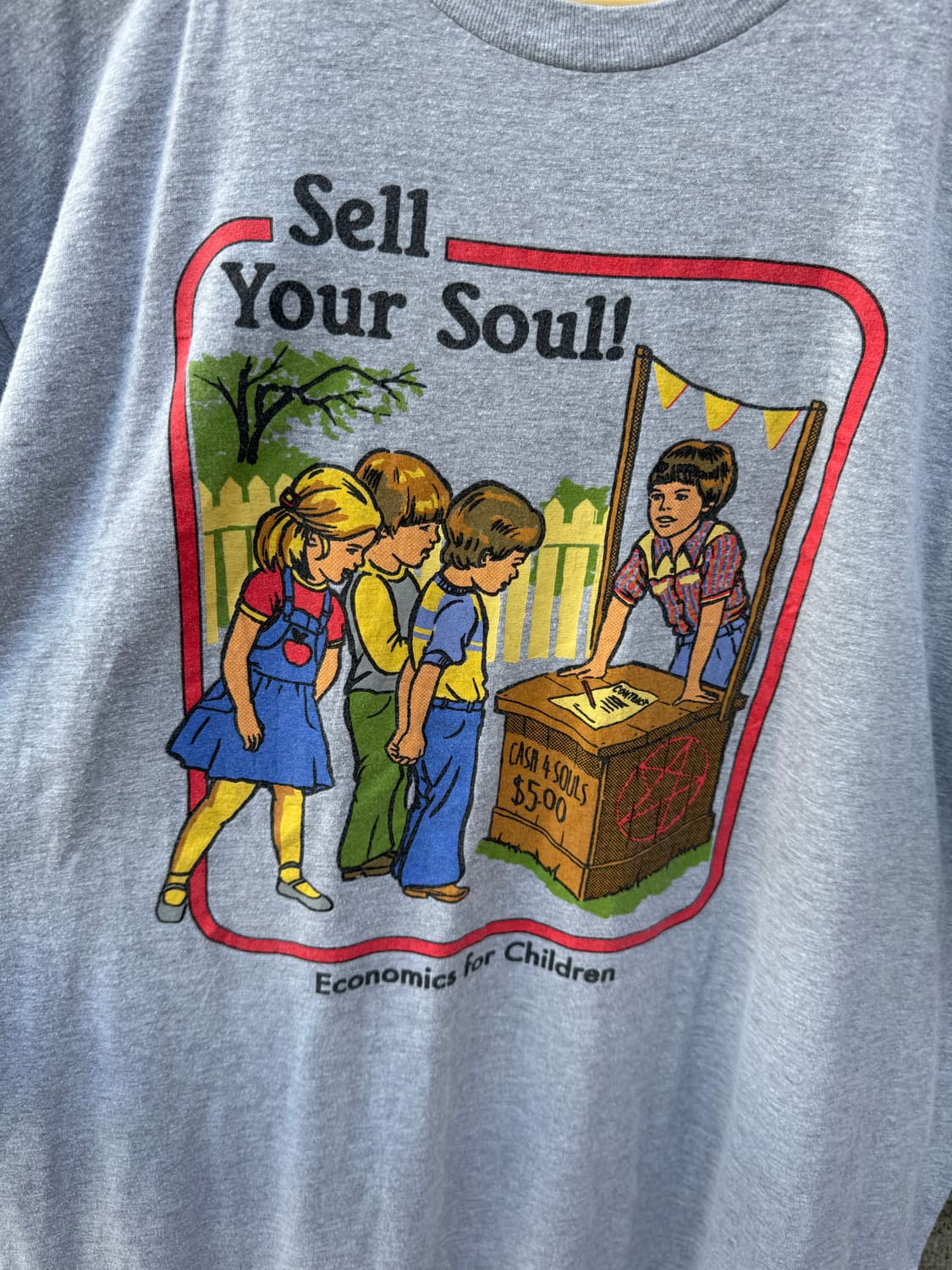 빈티지 sell your soul 프린팅 반팔 티셔츠 XL 상품이미지2
