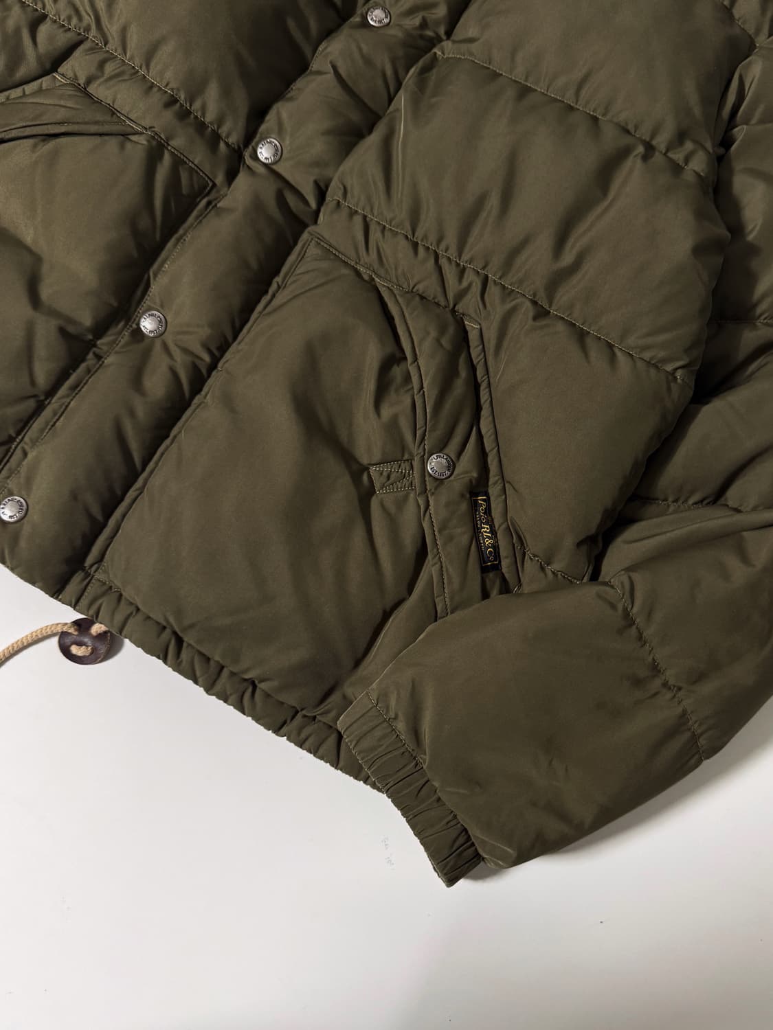 폴로 랄프로렌 00‘s 루즈핏 카키 다운 푸퍼 패딩 상품이미지4