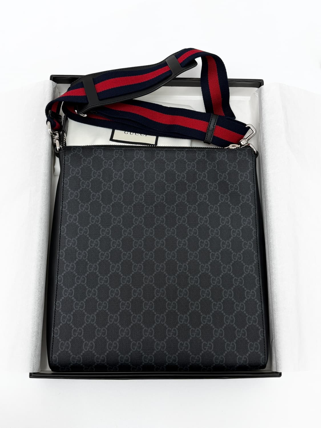 구찌 GG 수프림 웹 스트랩 메신저 크로스백 상품이미지5