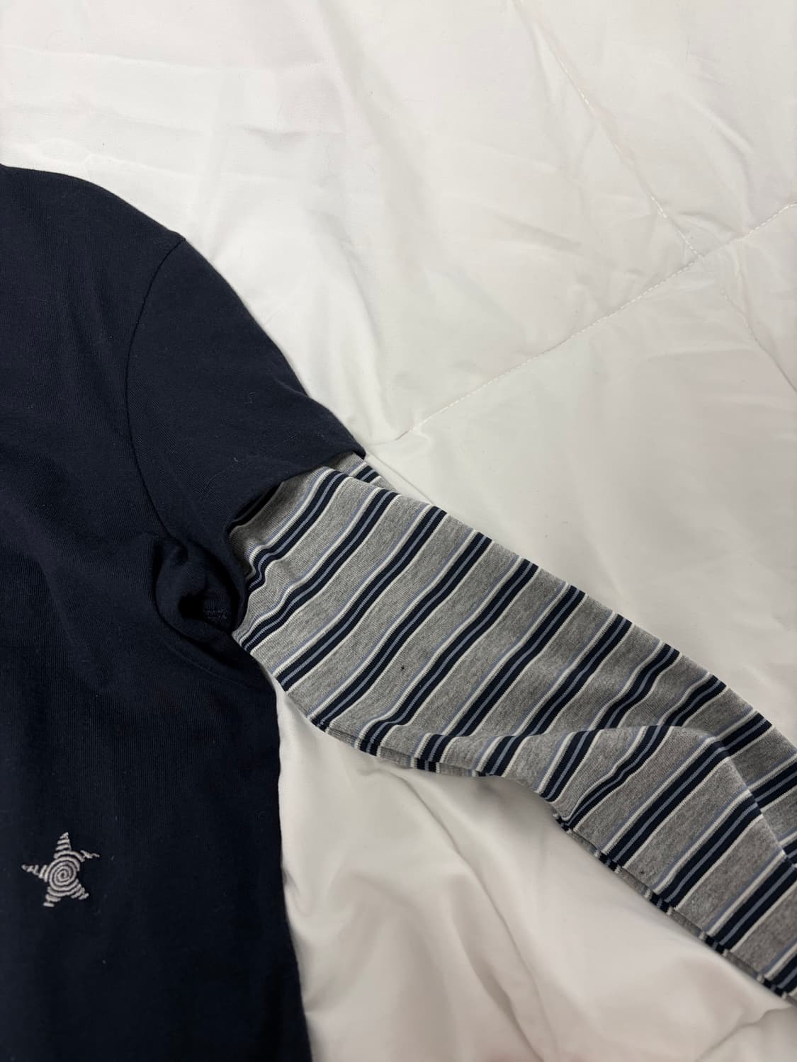 웹하우스 레이어드 롱슬리브 네이비 상품이미지2