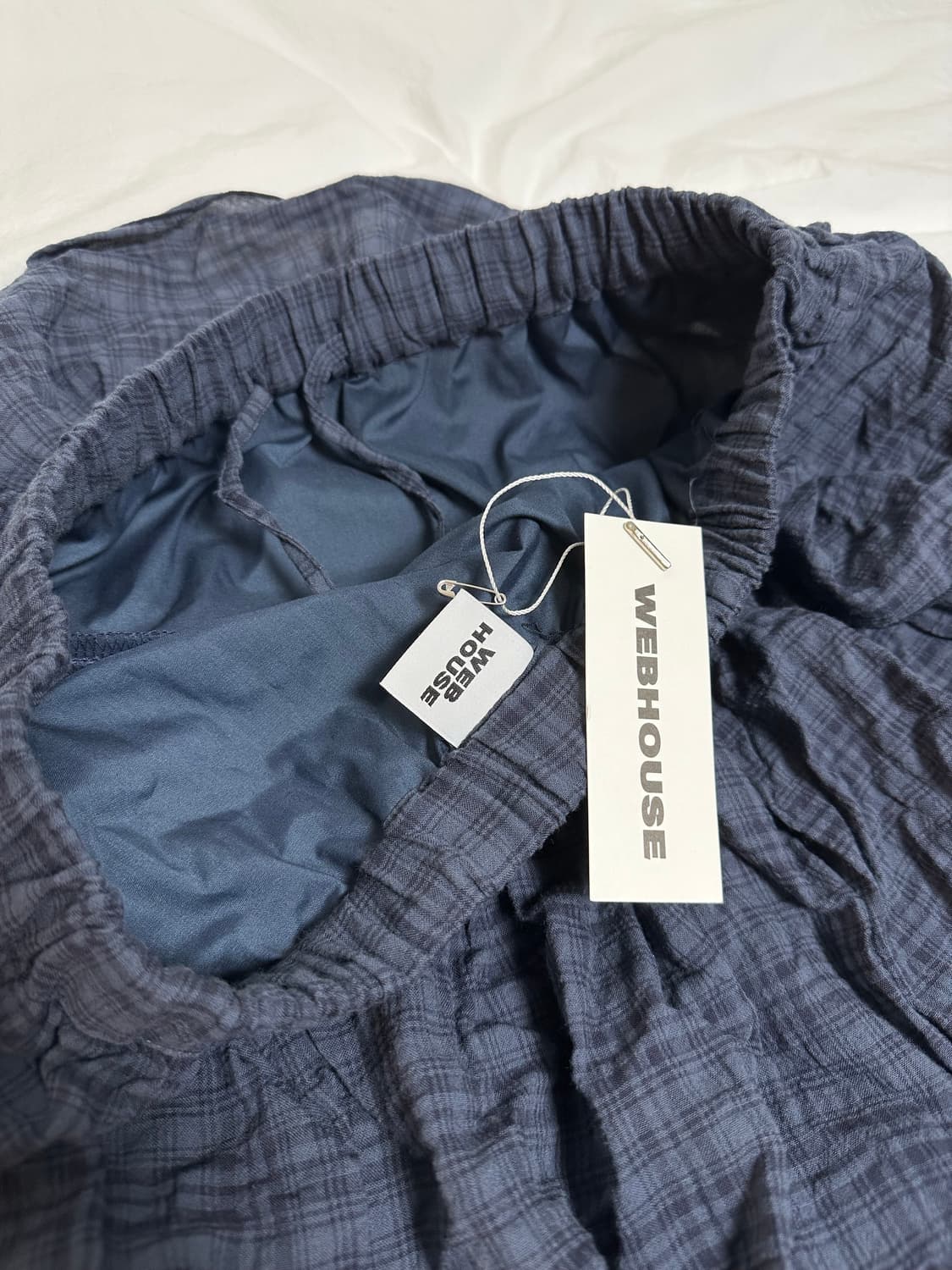 웹하우스 WEB HOUSE 체크 티어드 롱 스커트 상품이미지6