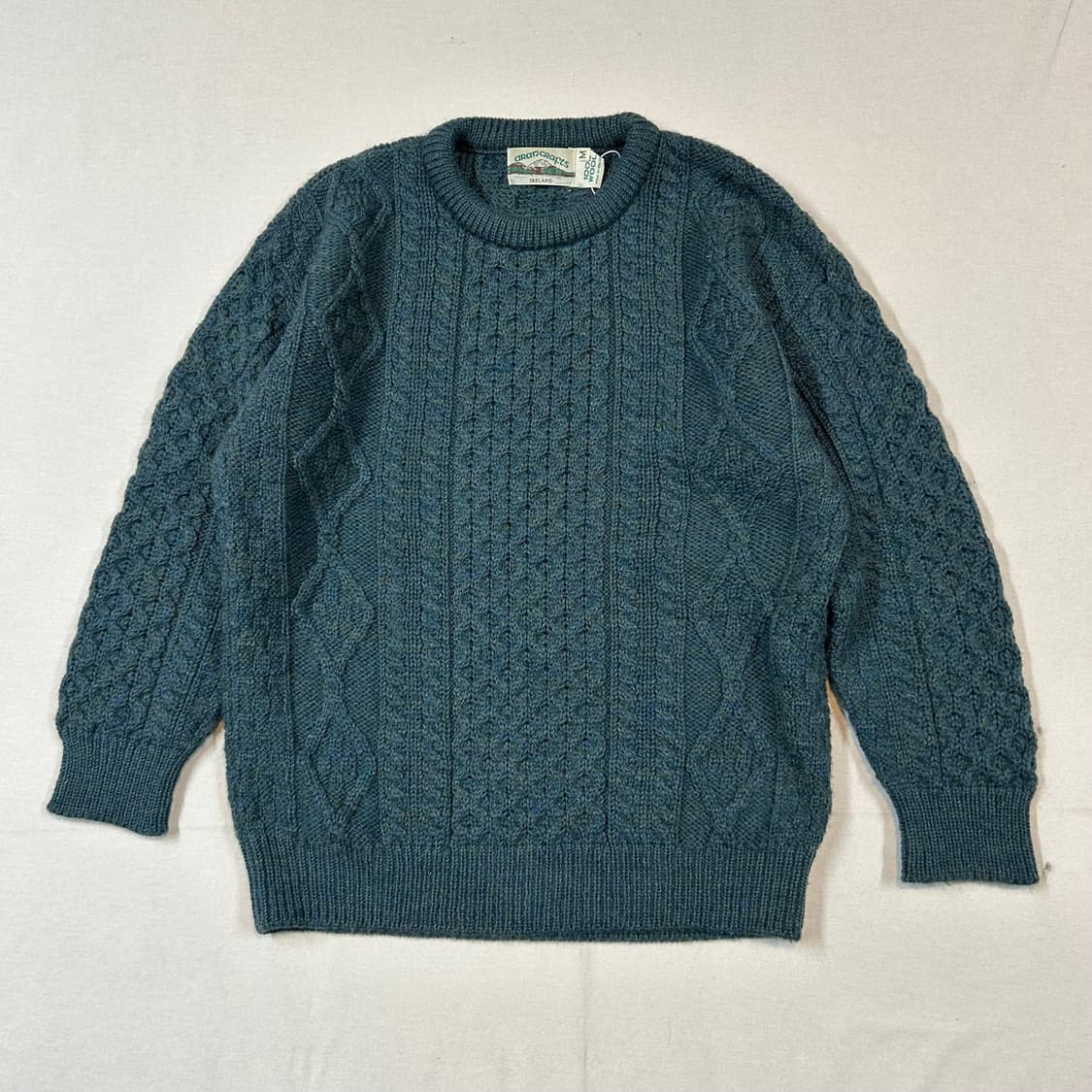 M) Aran Crafts 아란크래프트 피셔맨 울 니트 스웨터 상품이미지1