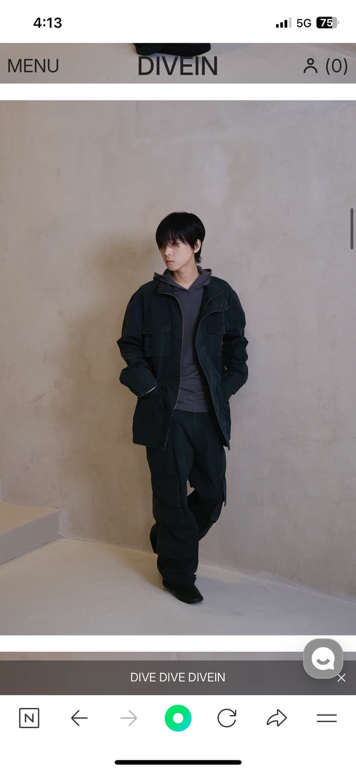 ETCE x 다이브인 Washed Cargo Pants 상품이미지2