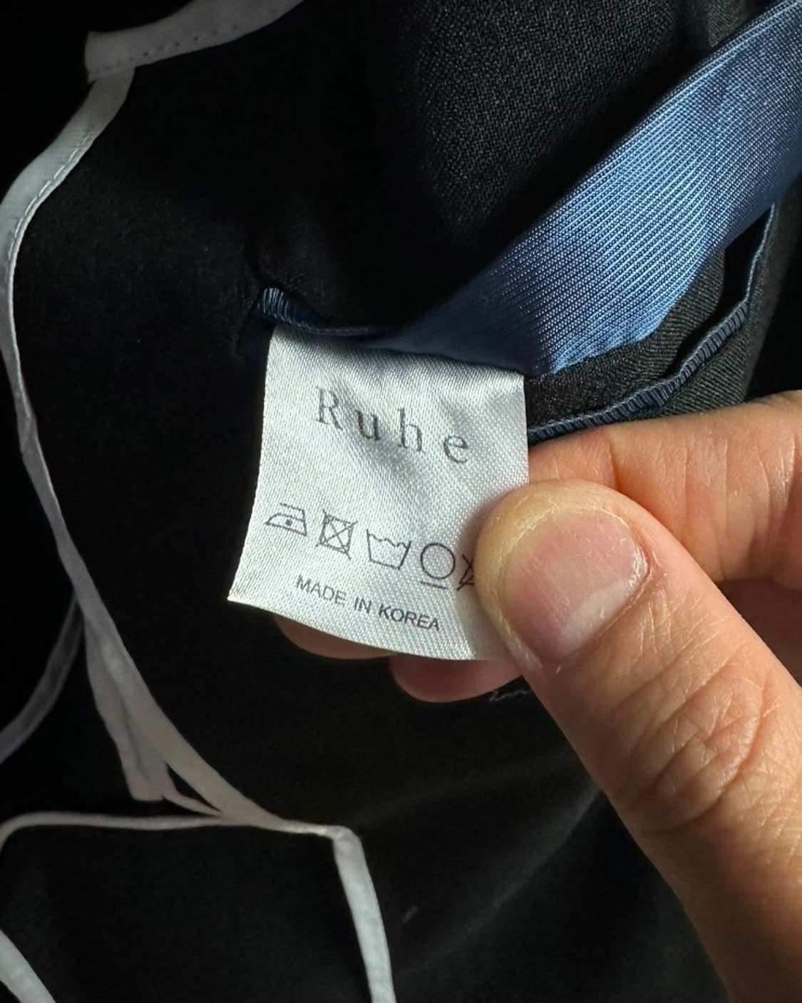 루헤(Ruhe) 프리미엄 블랙 블레이져 여름 자켓 52size 상품이미지9