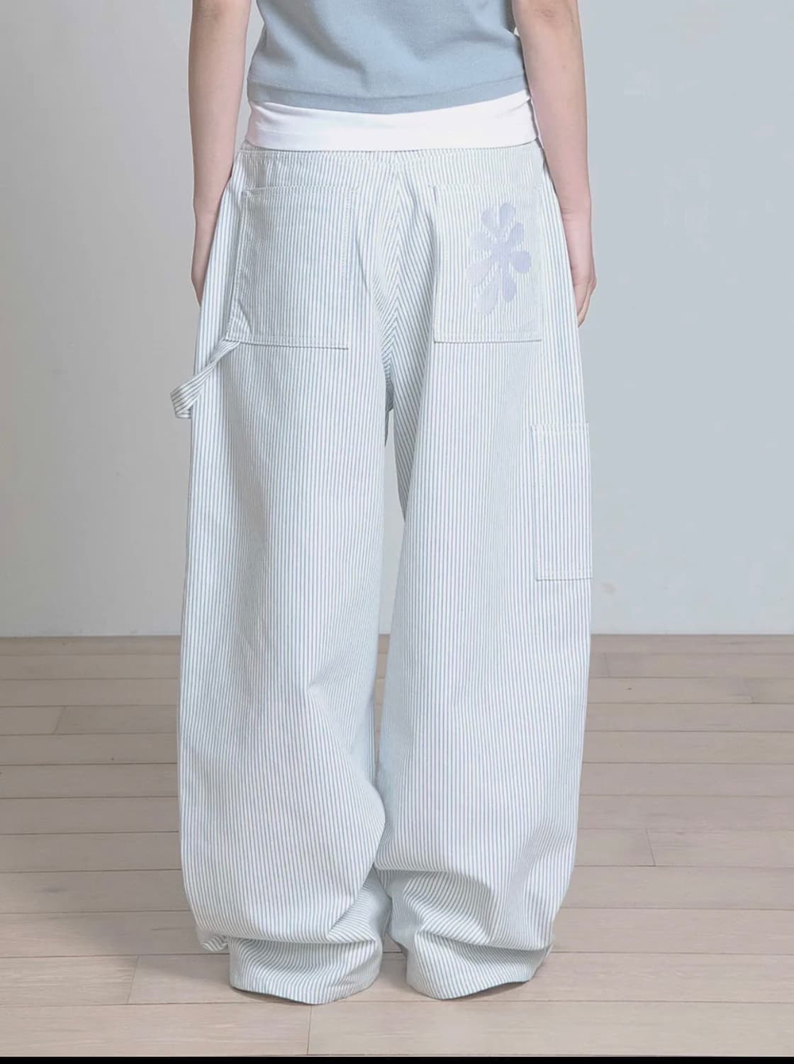 오피쉬 로고 스트라이프 워크팬츠 1 상품이미지3