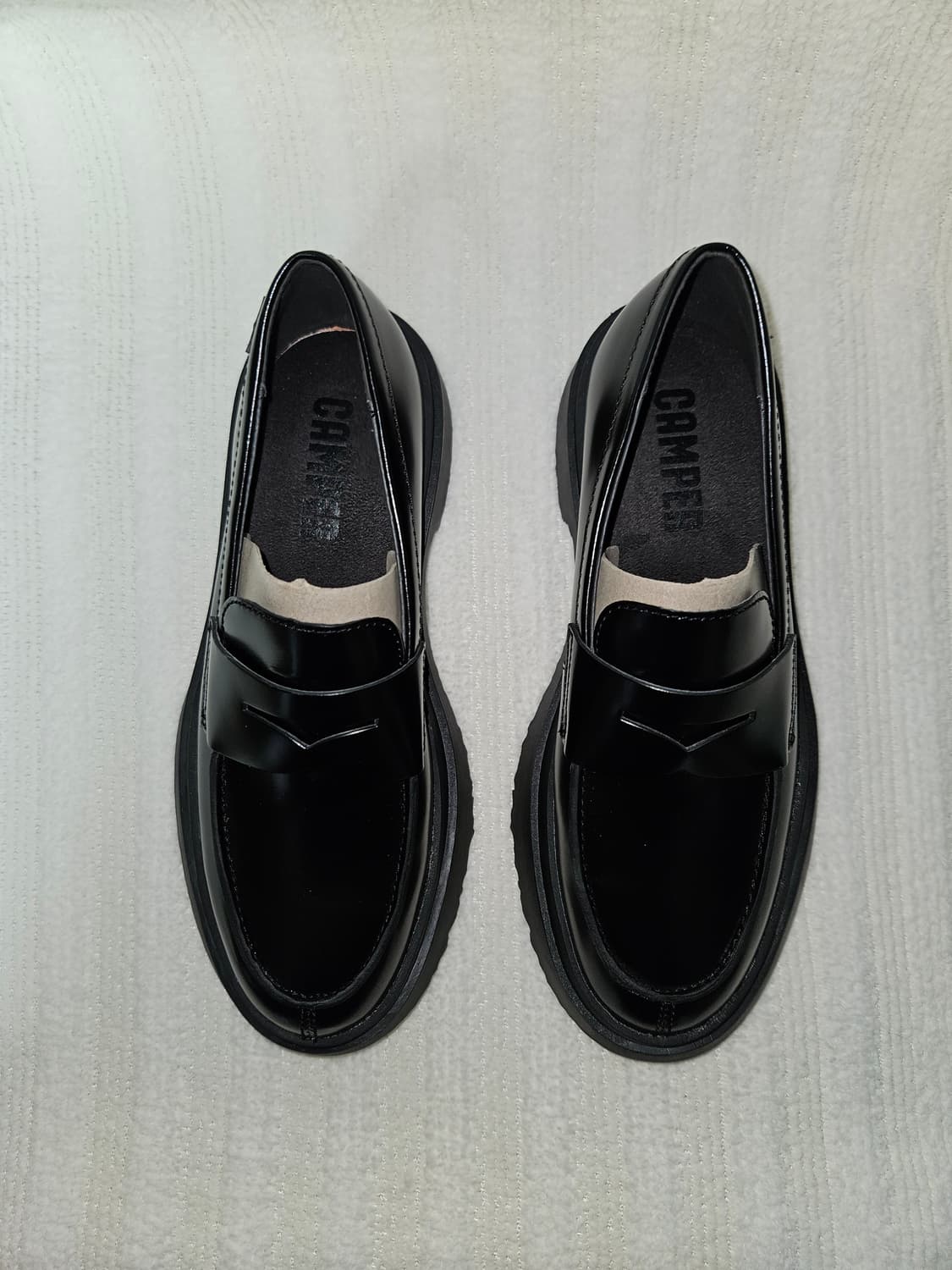 캠퍼 월든 레더 로퍼 블랙 Unisex  상품이미지3