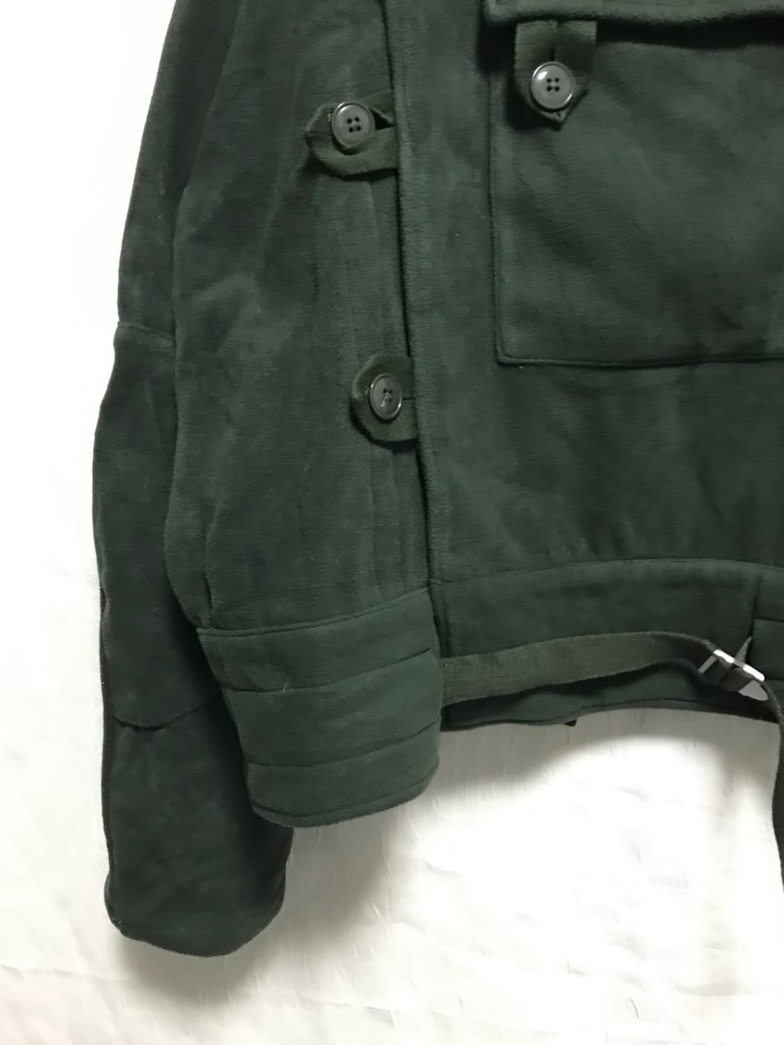 빈티지 모터사이클 밀리터리 디자인 버튼 후리스 자켓 상품이미지6