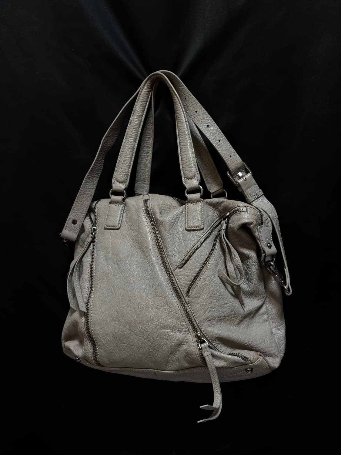 “Unknown” 00‘s Design Multi Zipper Grey  상품이미지4