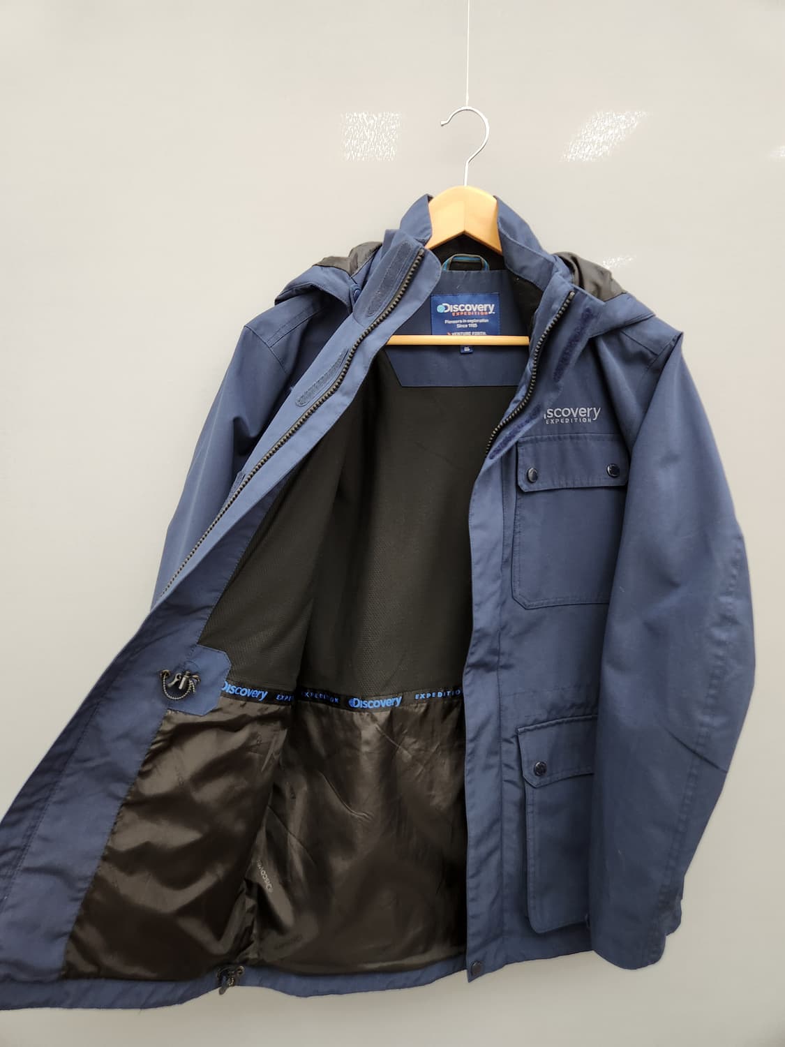 디스커버리 네이비 후드 야상 점퍼 상품이미지6