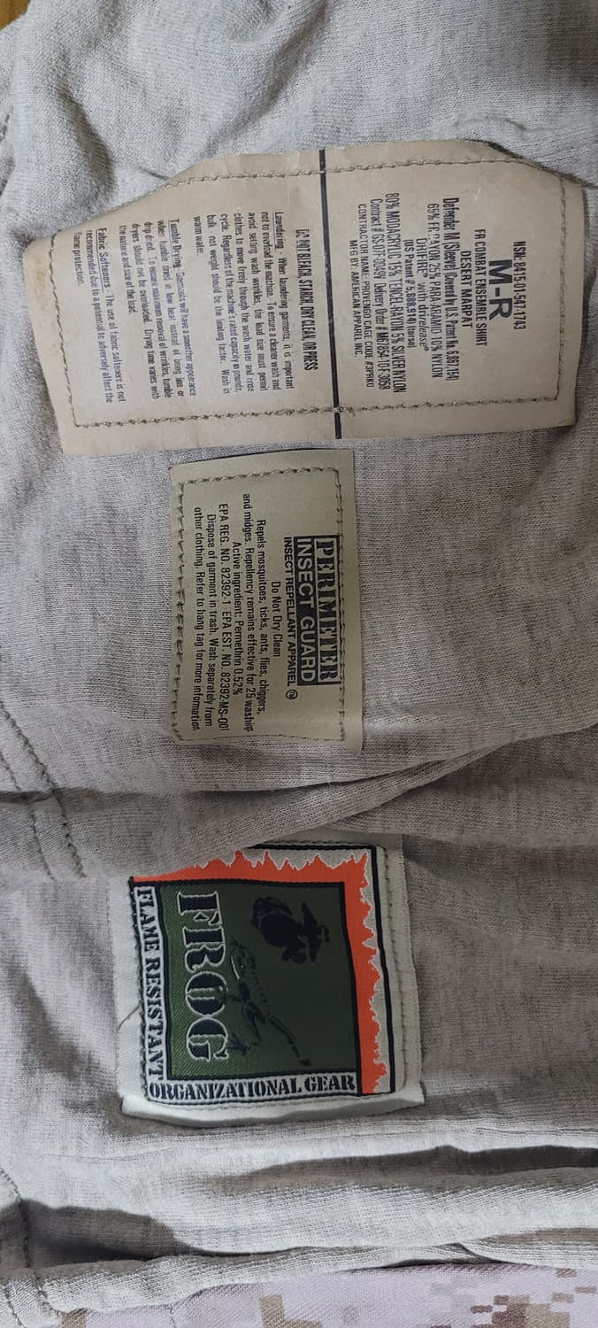 미해병 전술티셔츠.방염방충 usmc 상품이미지2