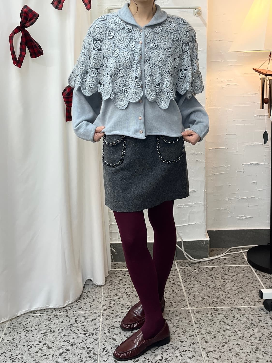 Flower crochet cardigan 상품이미지2