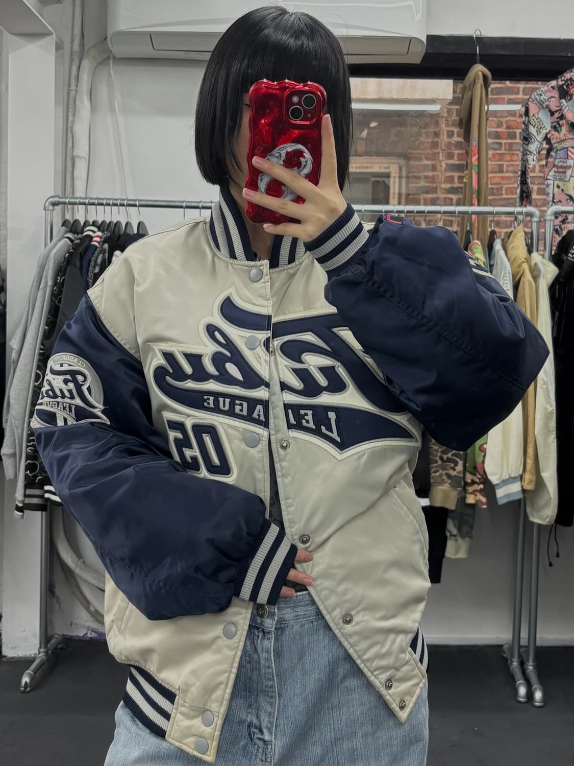 FUBU 푸부 올드스쿨 빅로고 바시티 상품이미지4