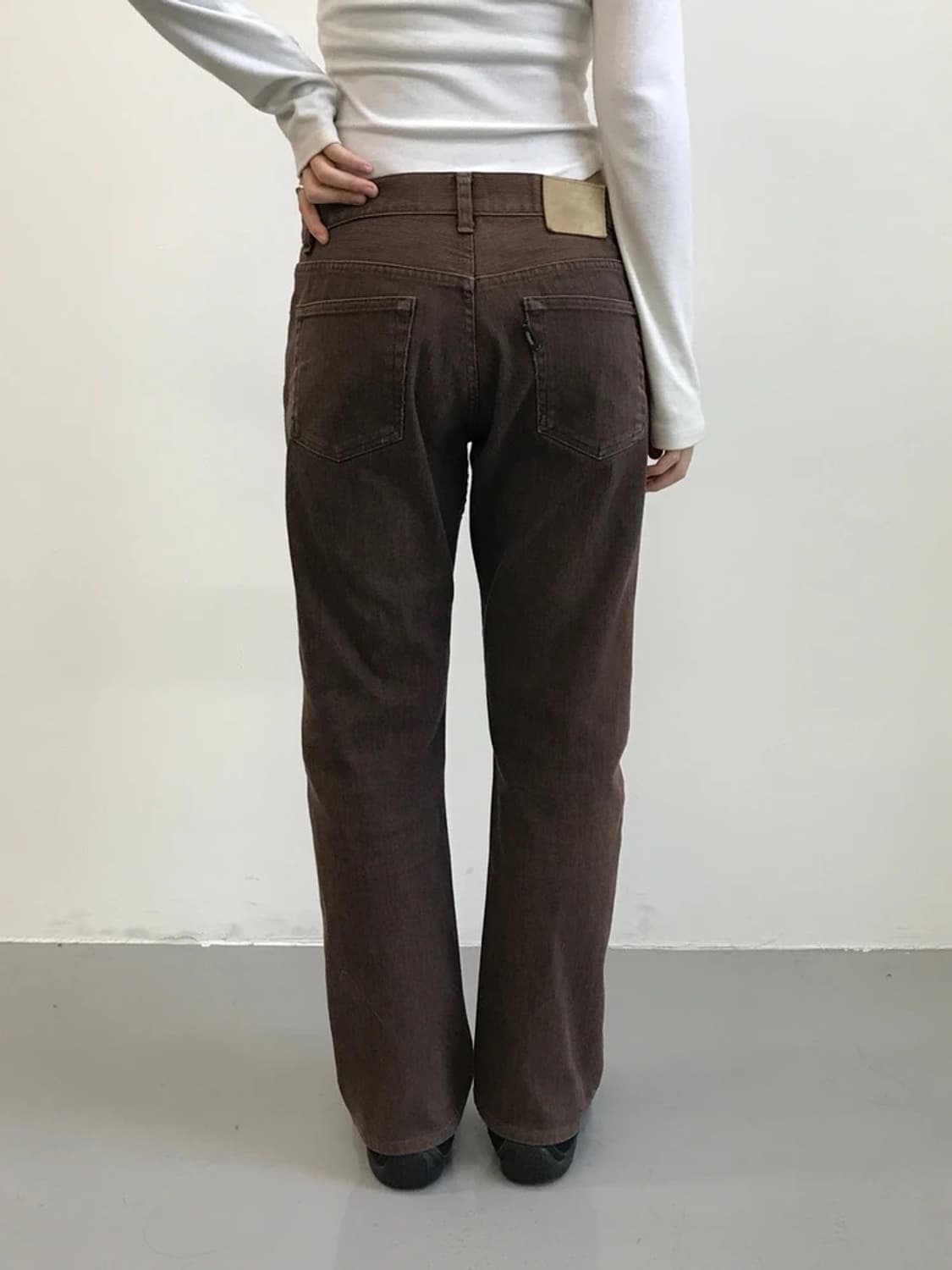 TAKEO KIKUCHI Brown Straight Pants 상품이미지2